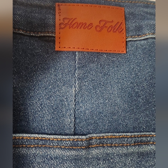Home Folk Distressed Bell Bottom Jeans Size 20 - Picture 4 of 5